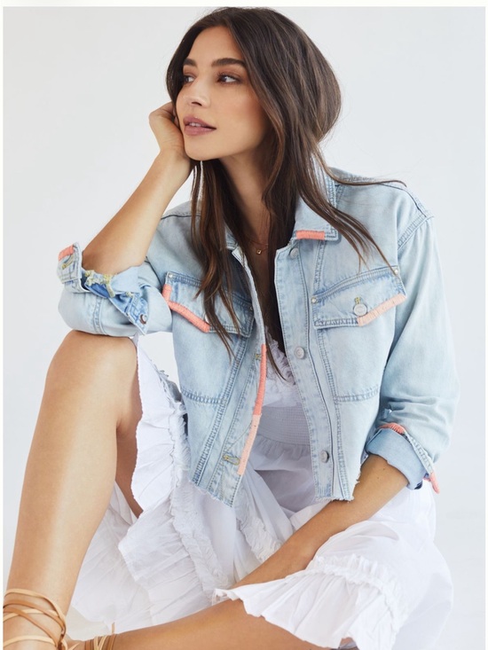 Anthropologie Jackets & Blazers - Pilcro Ultra Crop Trucker Jacket
